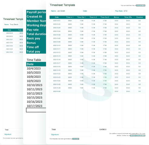 Time Sheet